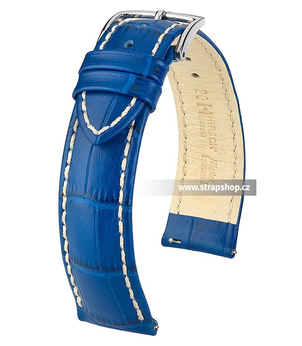 Řemínek k hodinkám HIRSCH Modena - královská modrá (85) 20 mm pánský