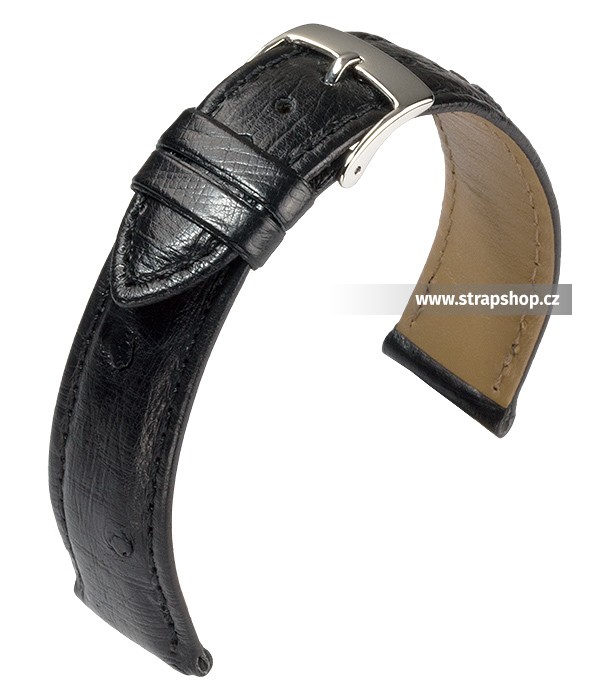 Řemínek k hodinkám BARINGTON Ostrich - černá (10) 14 mm dámský