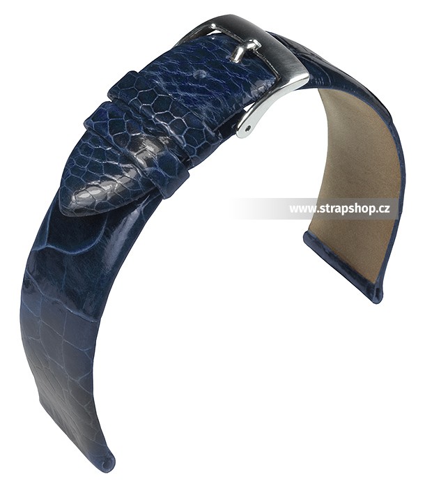 Řemínek k hodinkám BARINGTON Ostrich leg - modrá (50) 20 mm pánský