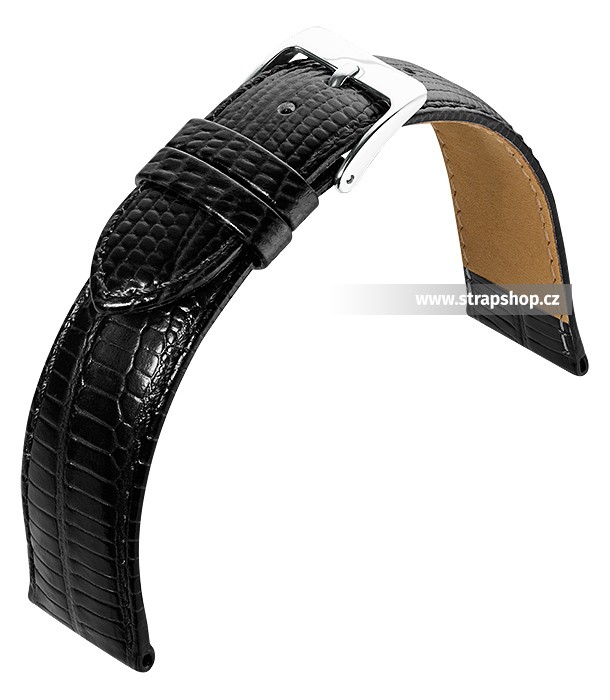 Řemínek k hodinkám EULIT Teju Look - černá (10) 20 mm pánský