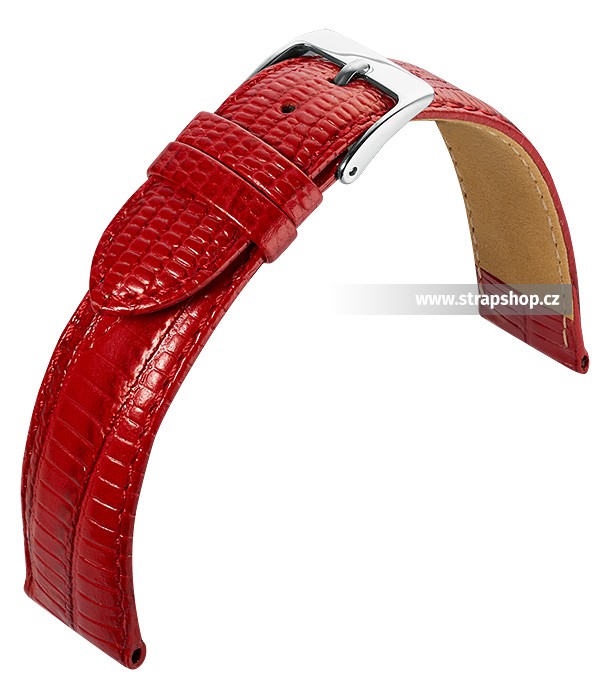 Řemínek k hodinkám EULIT Teju Look - červená (40) 22 mm pánský
