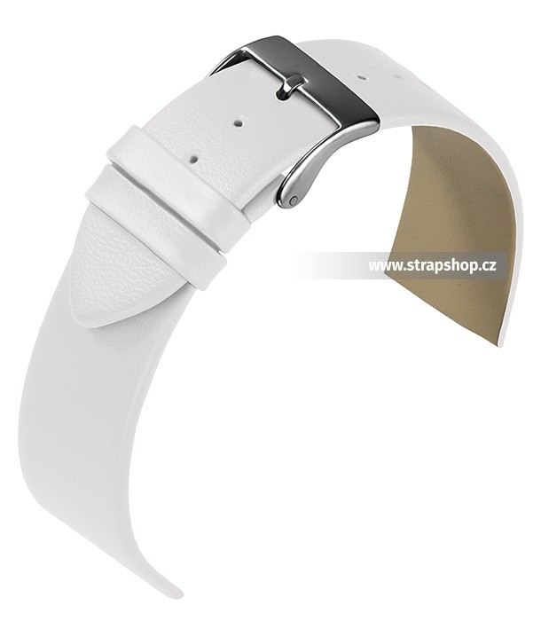 Řemínek k hodinkám EULIT Nappa Design - bílá (11) 18 mm dámský