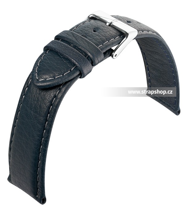 Řemínek k hodinkám BARINGTON Imperator Shrunk - tmavě modrá (50) 20 mm
