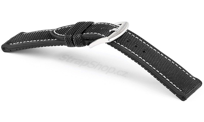 Řemínek k hodinkám Campagnolo Extreme - černá / černá (16) 22 mm