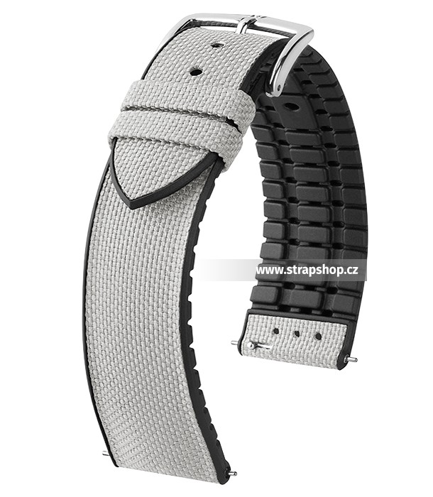 Řemínek k hodinkám HIRSCH Arne - šedá (30) 18 mm dámský