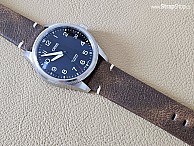 BARINGTON Vintage  - tmavě hnědá - Oris BigCrown Propilot