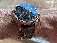 RIOS Chesterfield  - tmavě hnědá - Alpina Startimer Pilot Big Date Chrono